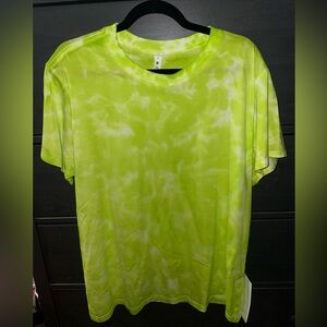 NWT Lululemon Lime Green Tie-Dye All Yours T-Shirt (size 8)